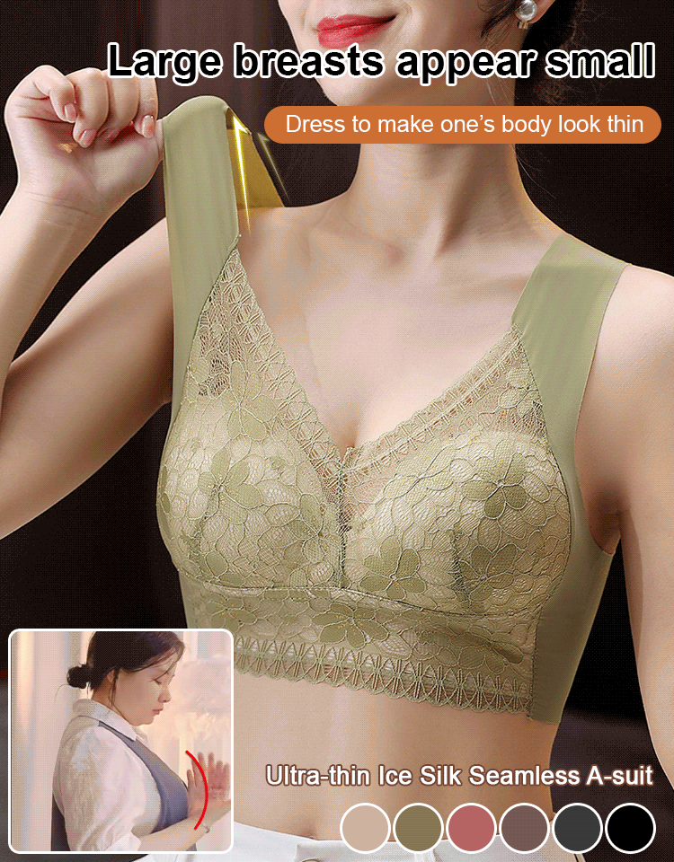🥰Strictly Lace Gathering Sheath Bra. Gathered to prevent sagging, comfortable and breathable to wear