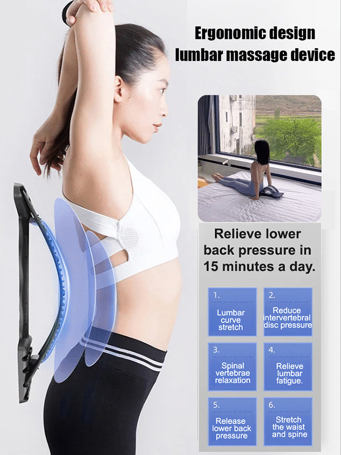 Magnetic therapy acupuncture massage lumbar stretcher