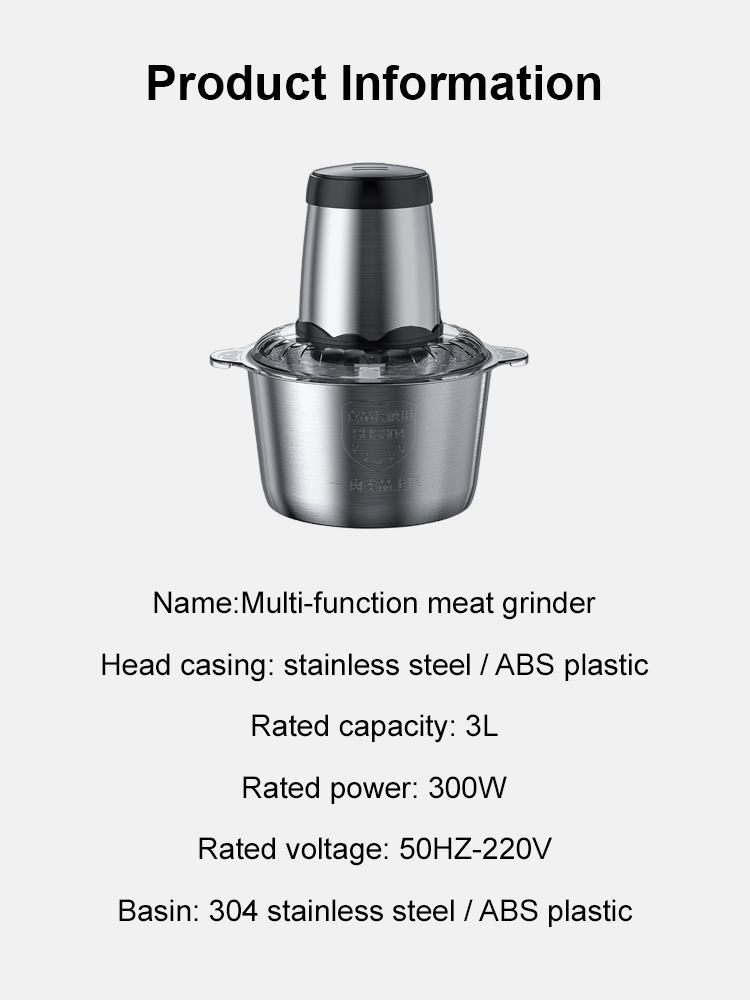 Multi-function electric meat grinder