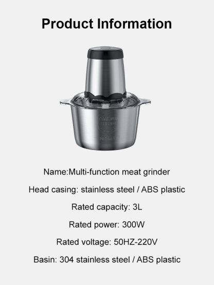 Multi-function electric meat grinder