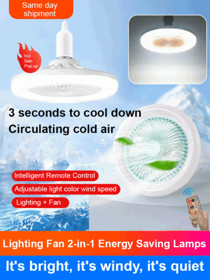 Lighting Fan 2-in-1 Energy Saving Lamp