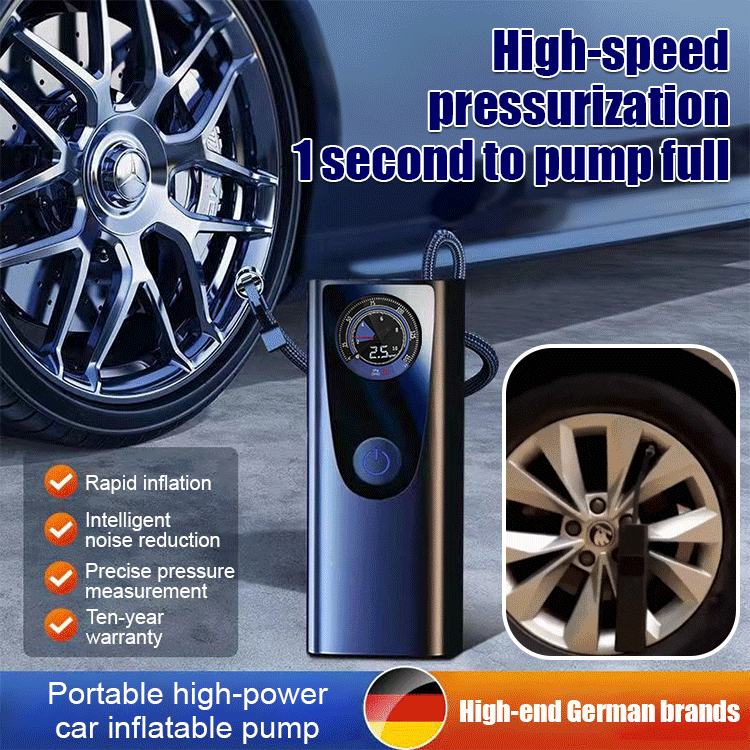 Portable high-power car air pump