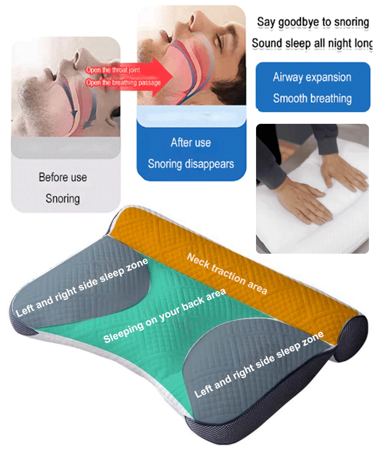 Comfortable goose down pillow for sleep enhancement and cervical protection