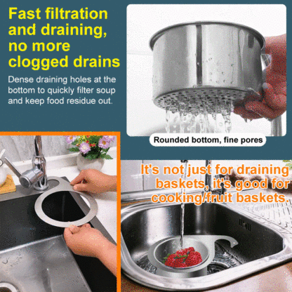 Stainless steel swan colander