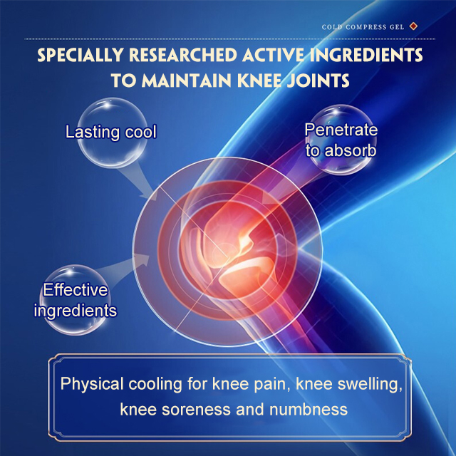 Knee pain relief cold compress gel spray