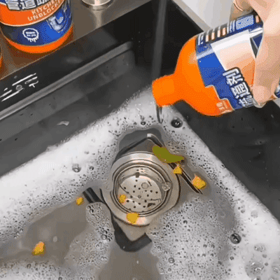 [Strongly dissolves without harming pipes] Drain Clog Remover Agent 