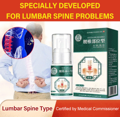 Cold compress gel spray for lumbar spine