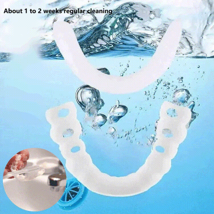 Whitening artificial teeth dentures