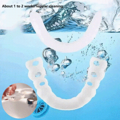 Whitening artificial teeth dentures
