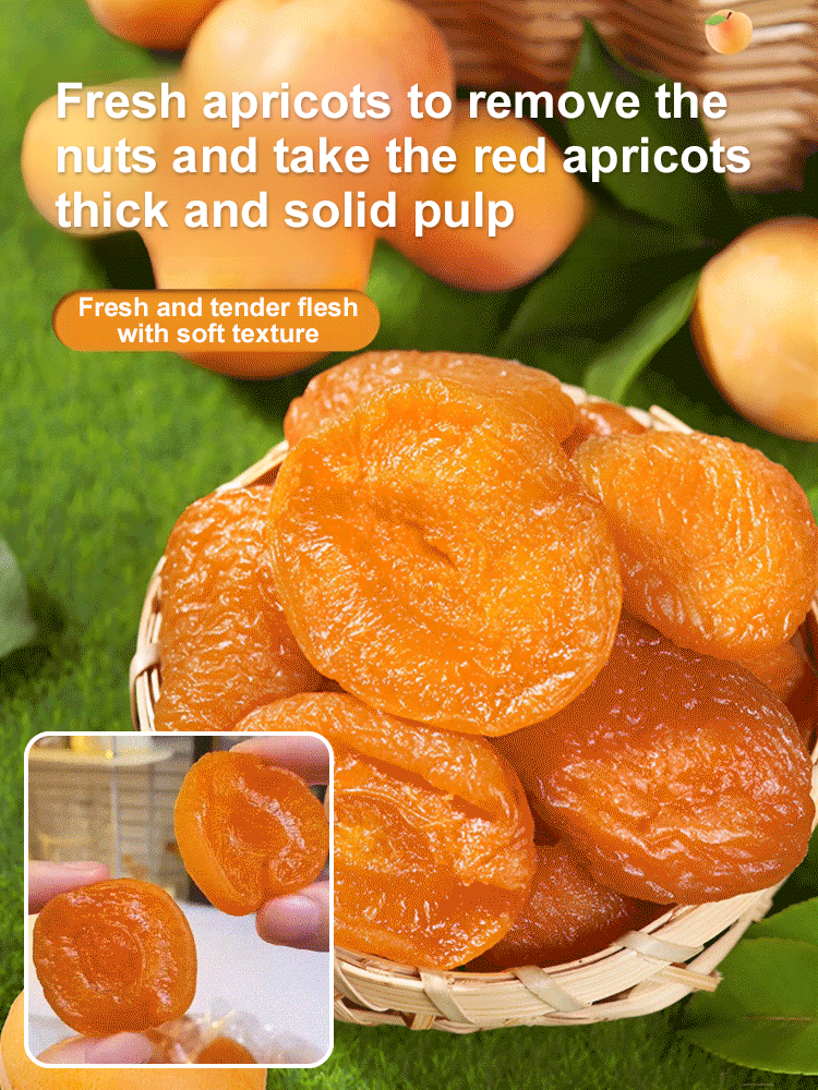 【Sweet and Soft】Additive-Free Pitted Dried Red Apricots