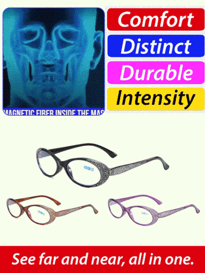 New stylish anti-blue light reading glasses with rhinestones