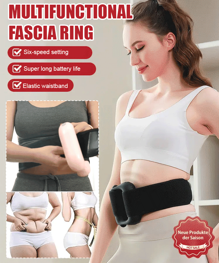 ✨ [Magic tool for slimming belly] High-frequency vibration fascia ring. Gym-Level Results, equal to 2hr workout in 10min