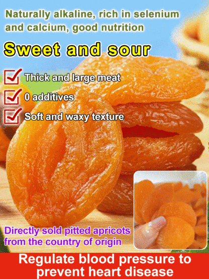 【Sweet and Soft】Additive-Free Pitted Dried Red Apricots