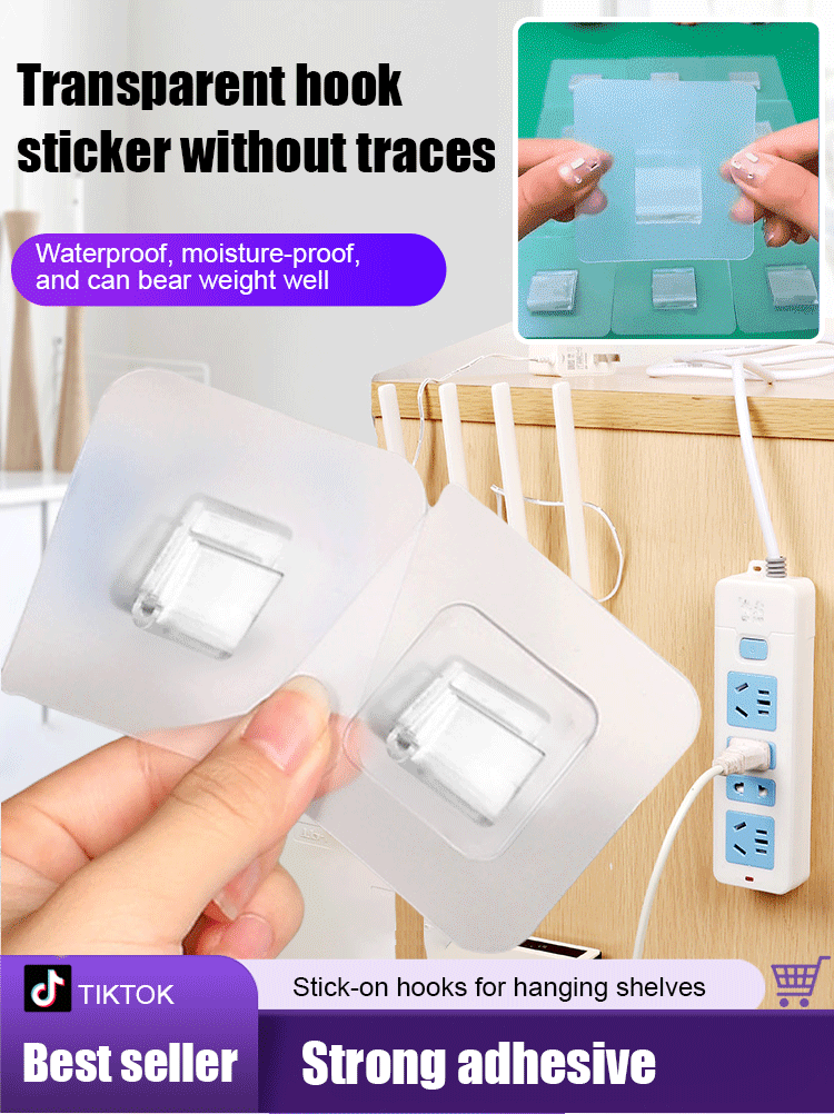 [I won't fall unless the wall falls] Transparent seamless buckle sticker