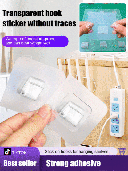 [I won't fall unless the wall falls] Transparent seamless buckle sticker