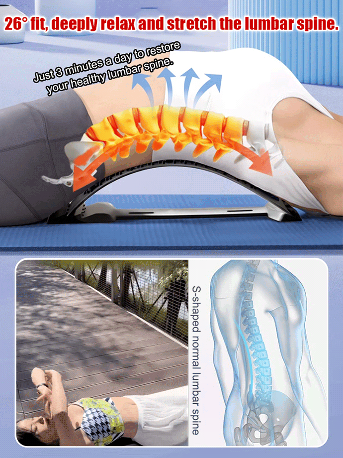 Magnetic therapy acupuncture massage lumbar stretcher