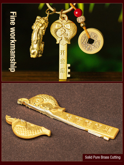 Wholesale Zodiac Sign Gold Keychain for Opening Gold Vault Key