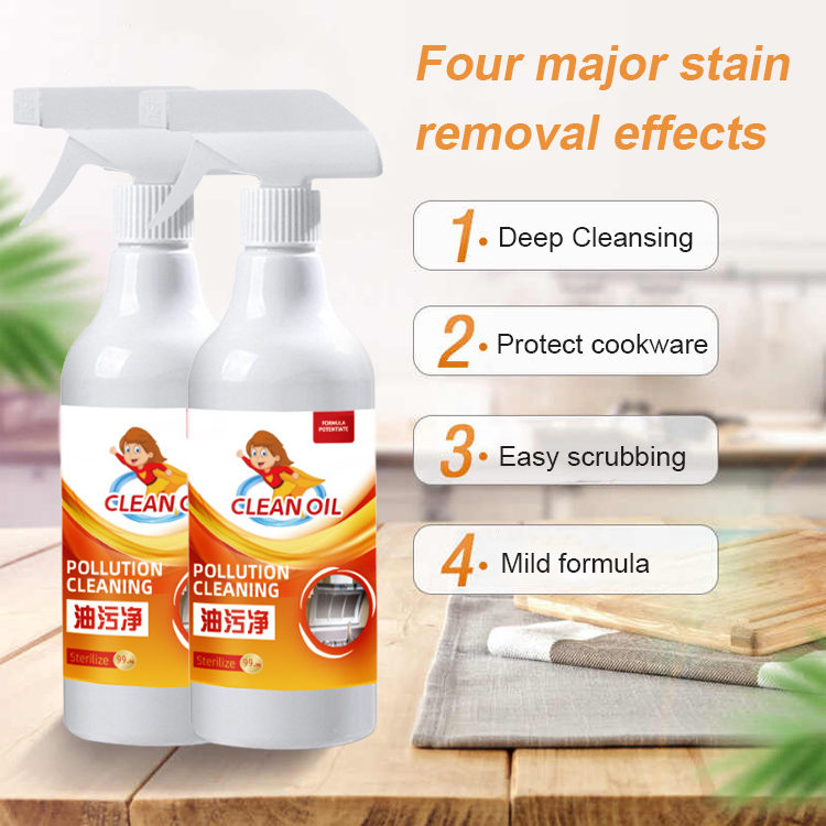 "The dirtier, the better" multifunctional kitchen grease cleaner.