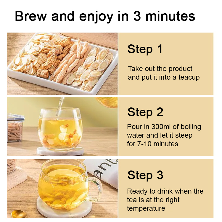 [Lowering blood pressure and blood sugar] Chinese herbal Si Bao tea for vitality replenishment