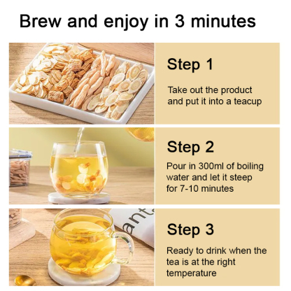 [Lowering blood pressure and blood sugar] Chinese herbal Si Bao tea for vitality replenishment