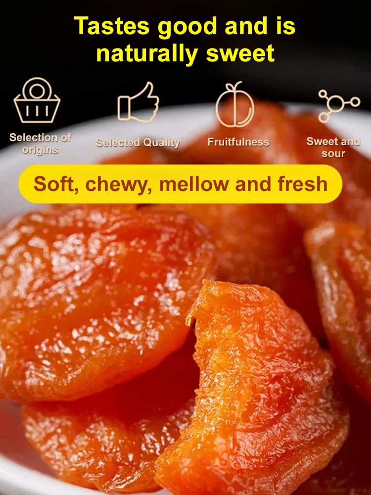 【Sweet and Soft】Additive-Free Pitted Dried Red Apricots