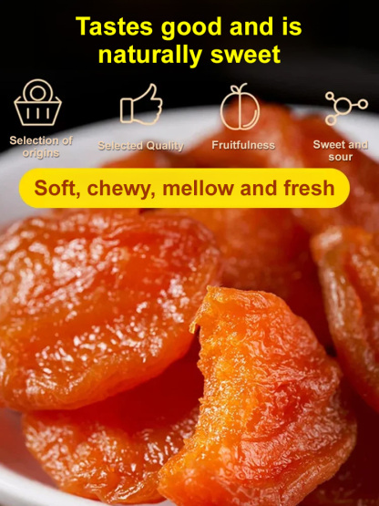 【Sweet and Soft】Additive-Free Pitted Dried Red Apricots