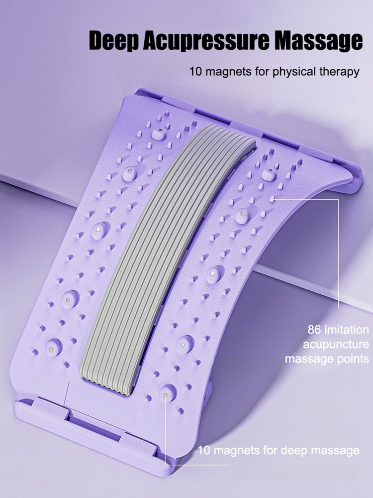 Magnetic therapy acupuncture massage lumbar stretcher