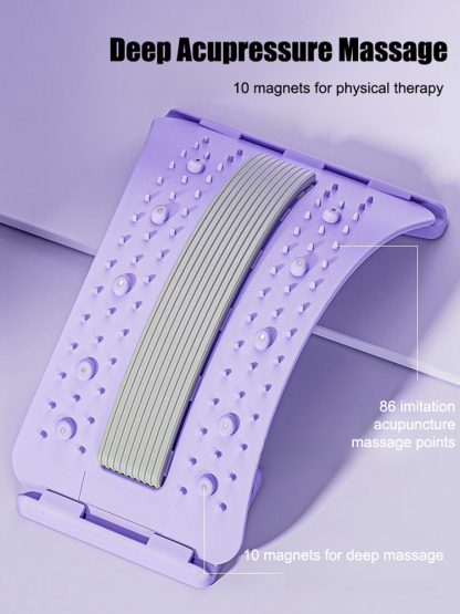 Magnetic therapy acupuncture massage lumbar stretcher