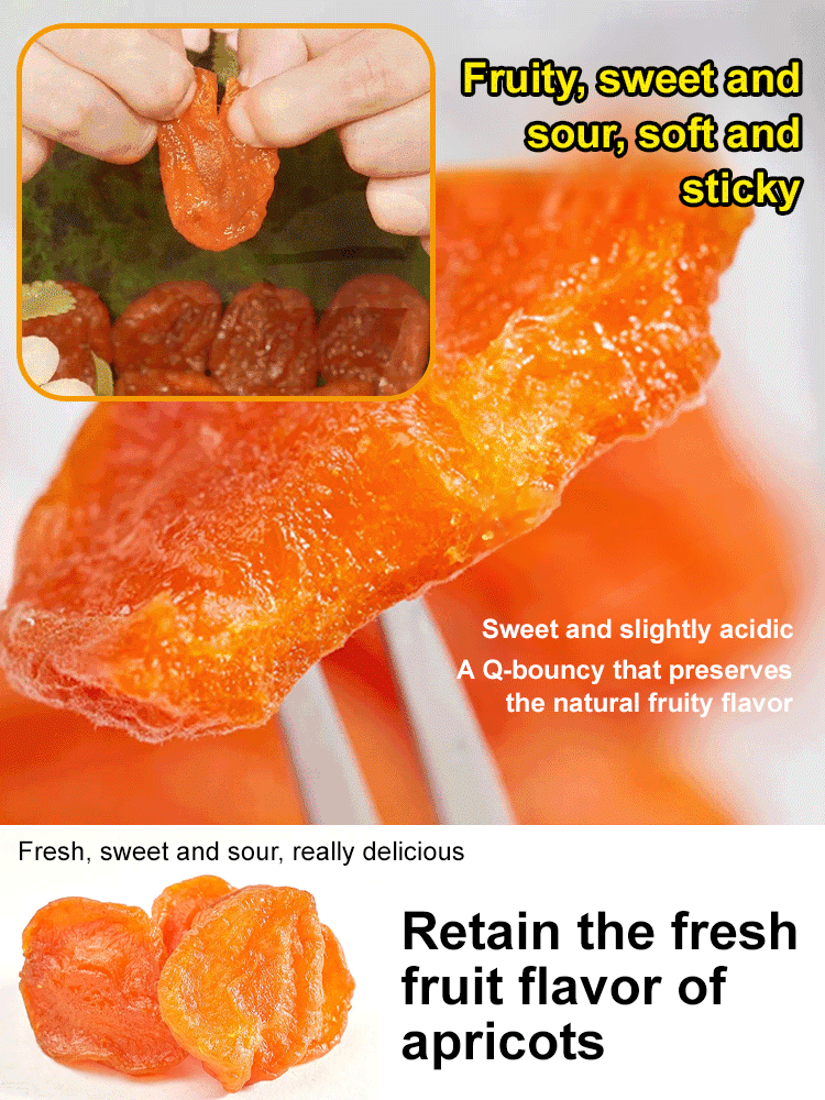 【Sweet and Soft】Additive-Free Pitted Dried Red Apricots