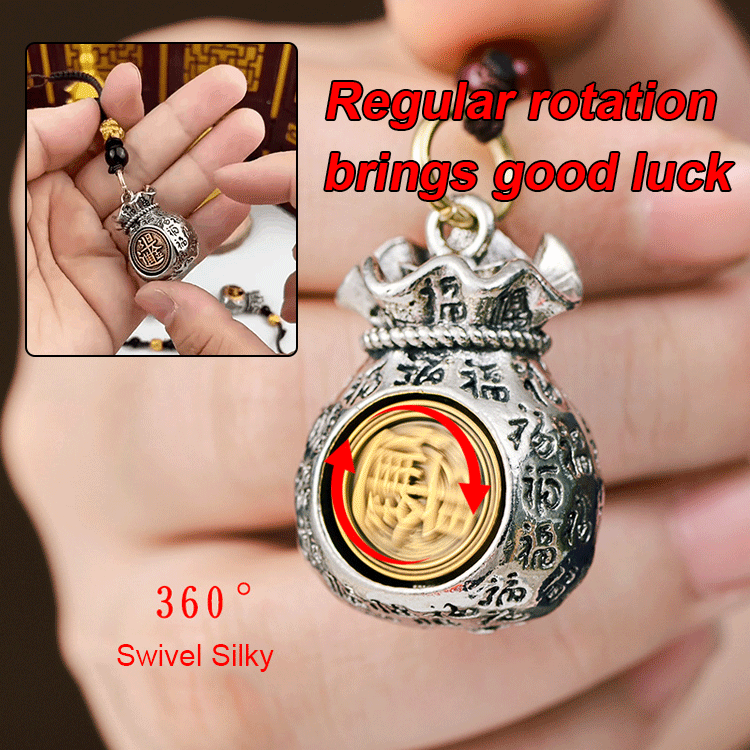 【Twelve Zodiac God of Wealth Bag】Daily Prosperity and Fortune-Filled Money Bag Pendant