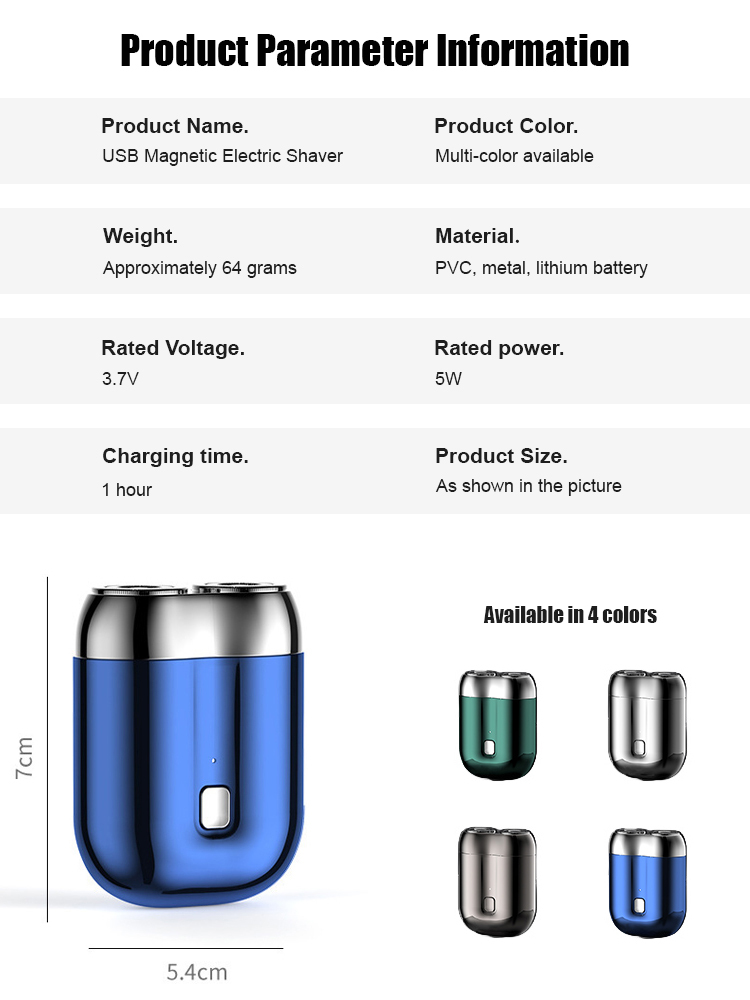 USB Magnetic Electric Shaver