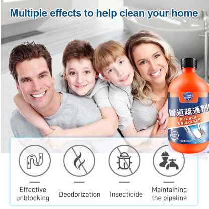 [Strongly dissolves without harming pipes] Drain Clog Remover Agent 