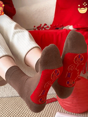 New Year's Seven Stars Lucky Socks