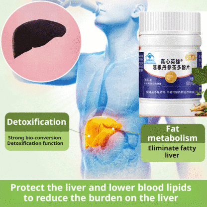 Liver cleansing and protection - Pueraria Mirifica Danshen Tea Polyphenol Tablets