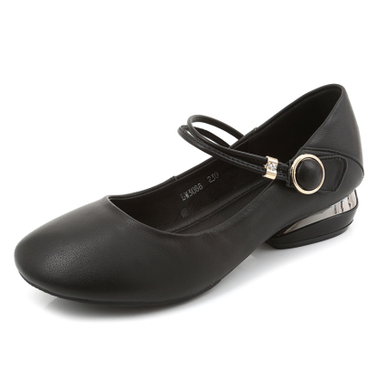 Ankle Strap Thick Heel Fashionable Women's Shoes