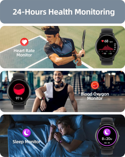 D18 Heart Rate and Blood Pressure Monitoring Sports Watch
