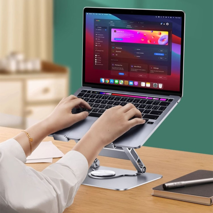 360 degree rotating carbon steel metal computer stand