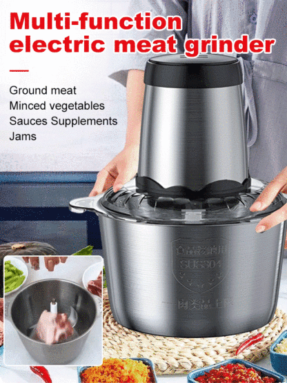 Multi-function electric meat grinder