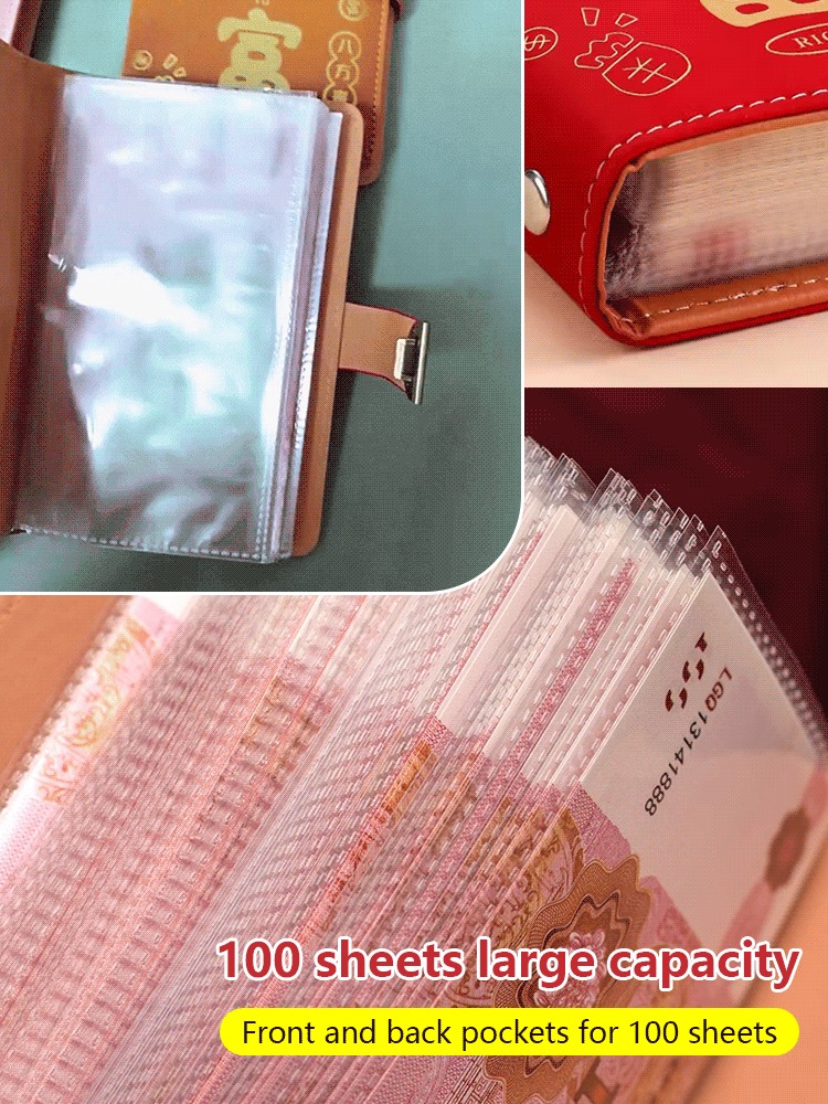 Cash wallet with combination lock