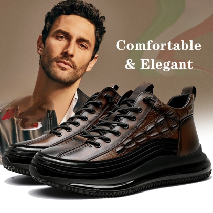 Italian luxury crocodile print sneakers
