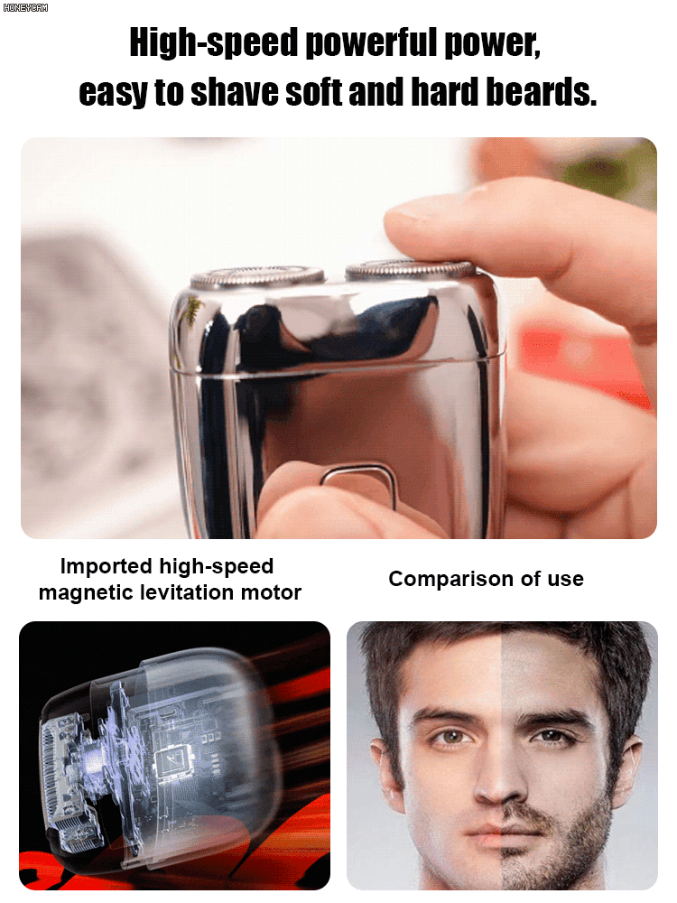 USB Magnetic Electric Shaver