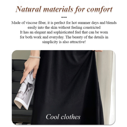 Ice silk cardigan + undershirt dress set