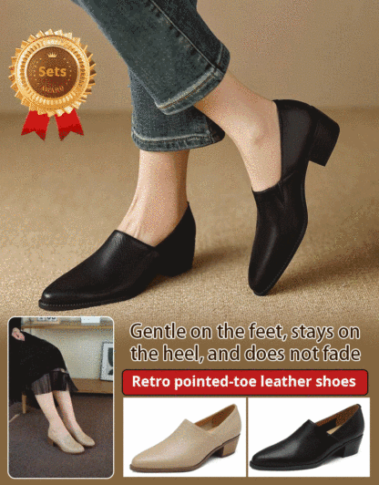 Vintage pointy lamb shoes