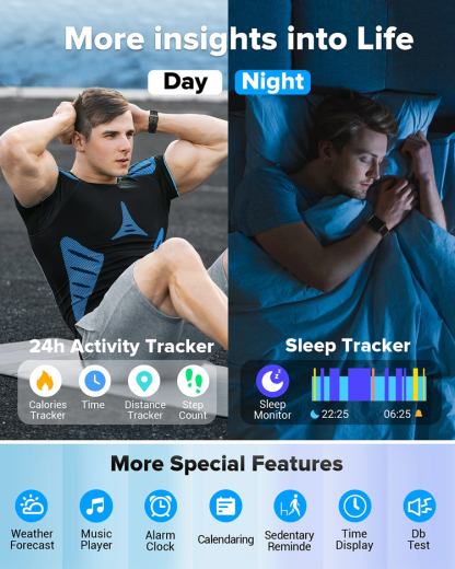 D18 Heart Rate and Blood Pressure Monitoring Sports Watch