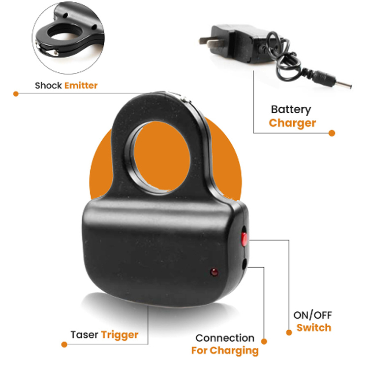 Finger key chain stun gun