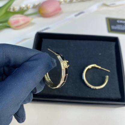 CHANE1 ダブルC イヤリング【50％割引+送料無料】