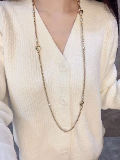 CHANE1 チェーン ハート セーター チェーン【50％割引+送料無料】