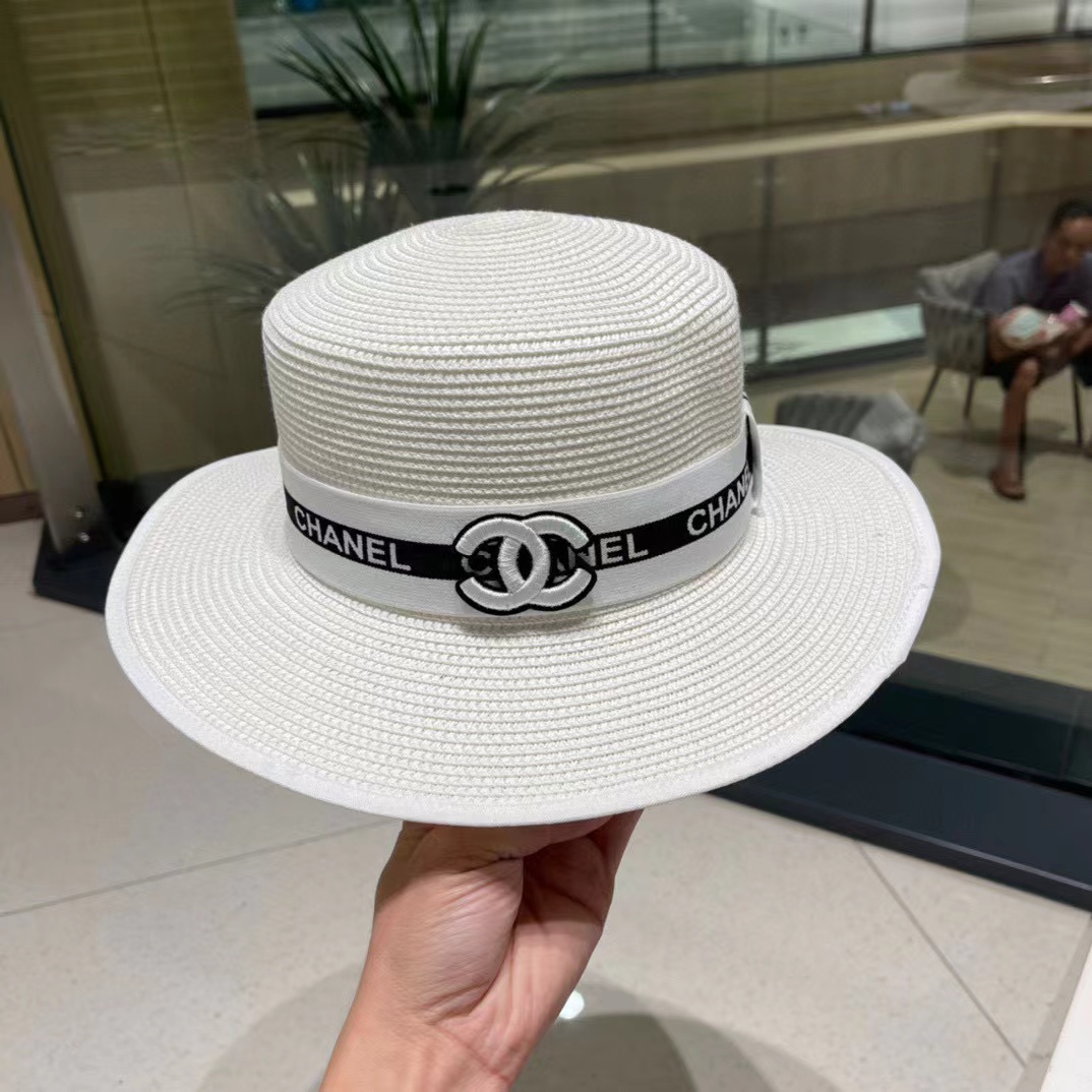 CHANE1 編み込みロゴ サンハット【50％割引+送料無料】