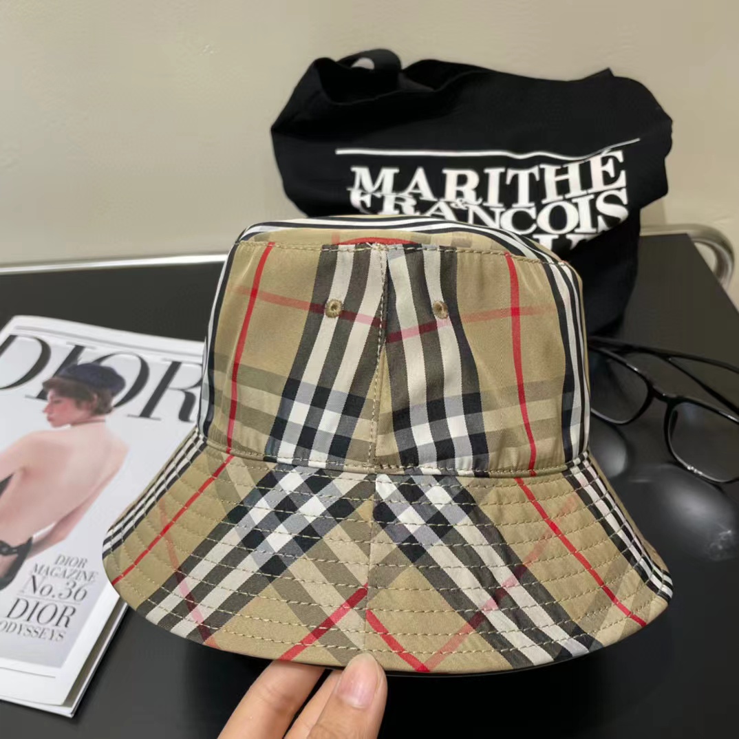 BURBERRY チェック柄のバケットハット【50％割引+送料無料】