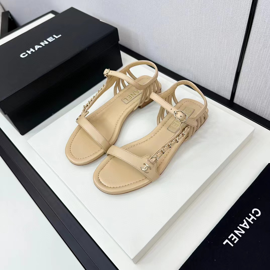 CHANE1 高品質チェーンサンダル【50％割引+送料無料】